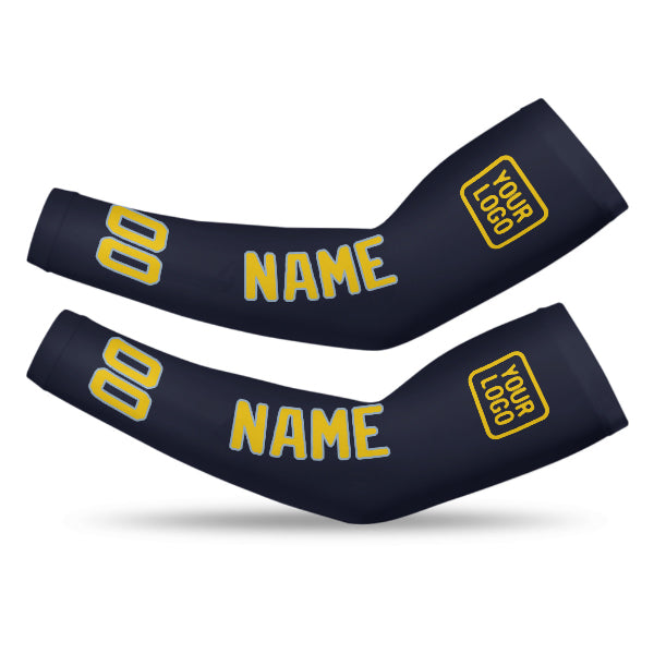 Custom Navy Gold Arm Sleeve