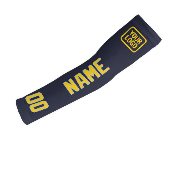 Custom Navy Gold Arm Sleeve