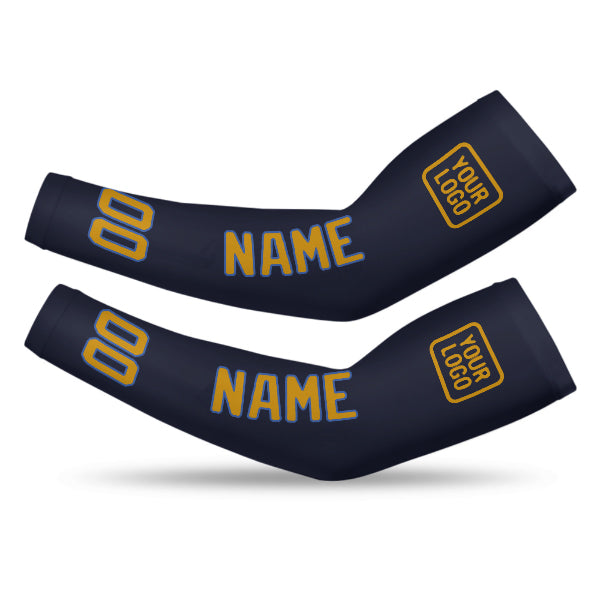Custom Navy Yellow Arm Sleeve