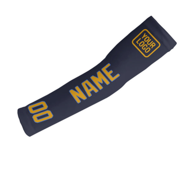 Custom Navy Yellow Arm Sleeve