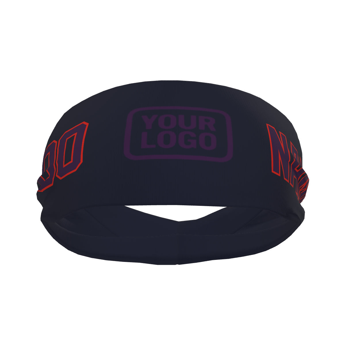 Custom Navy Purple Sports headband