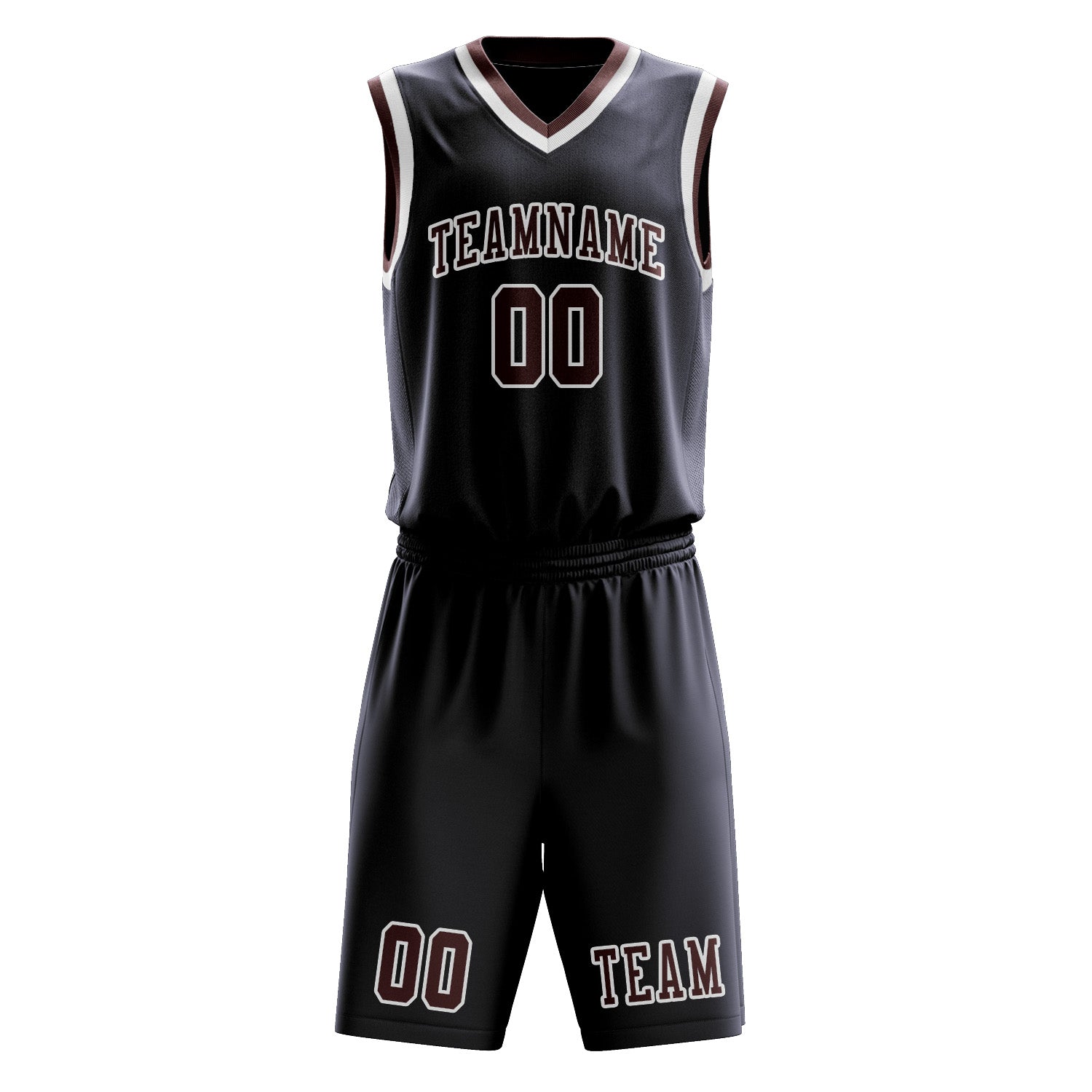 Custom Navy Crimson Red Basketball Set