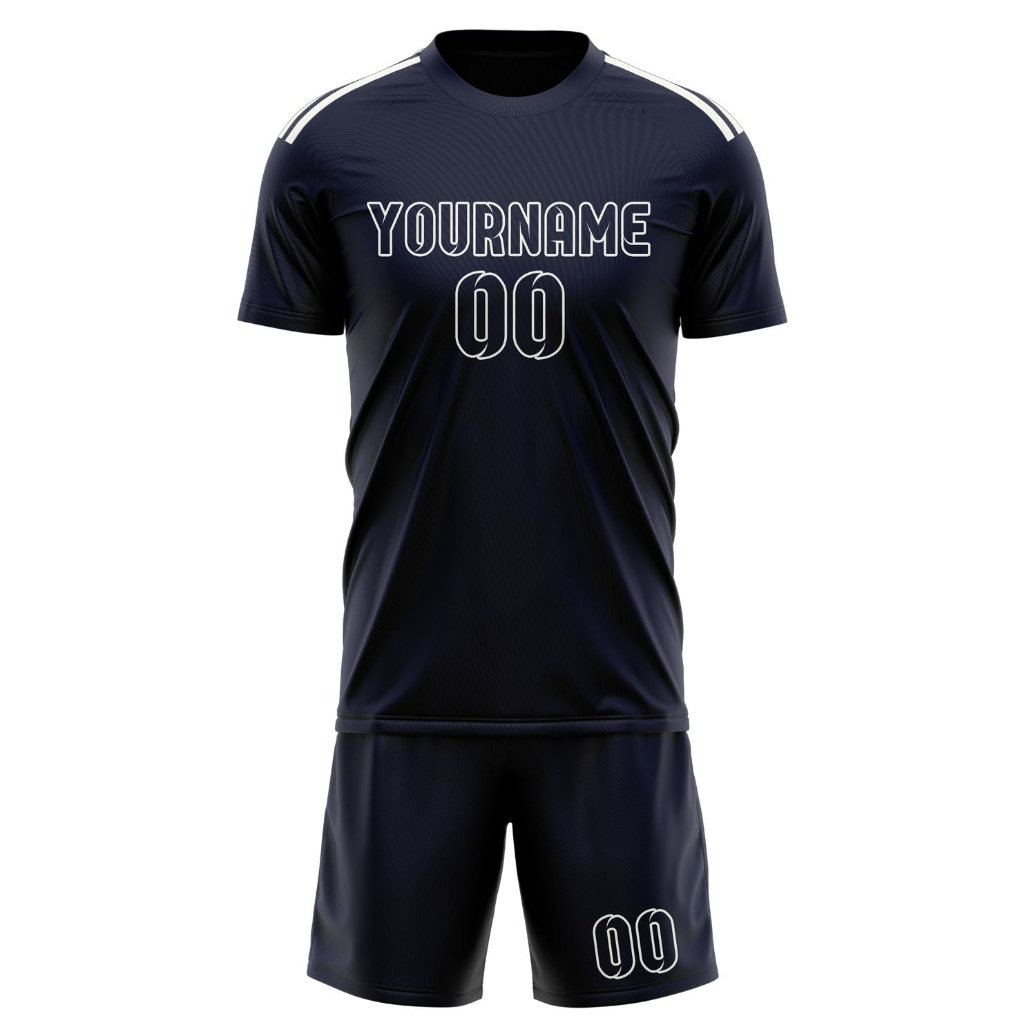Custom Navy Navy Soccer Set