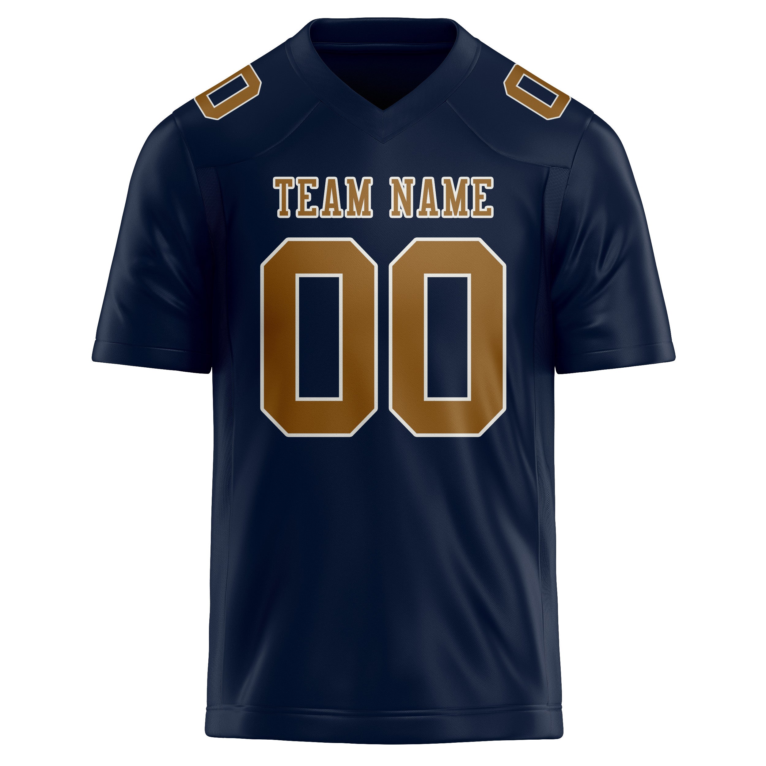 Custom Navy Khaki Football Jersey