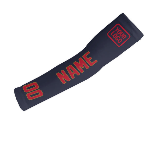 Custom Navy Red Arm Sleeve