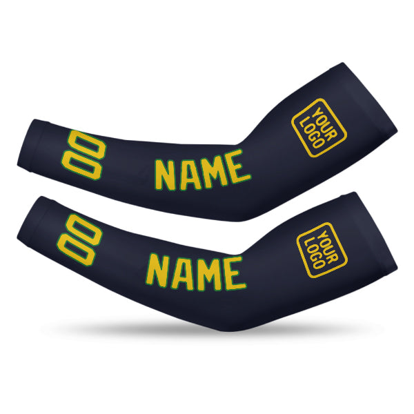 Custom Navy Gold Arm Sleeve