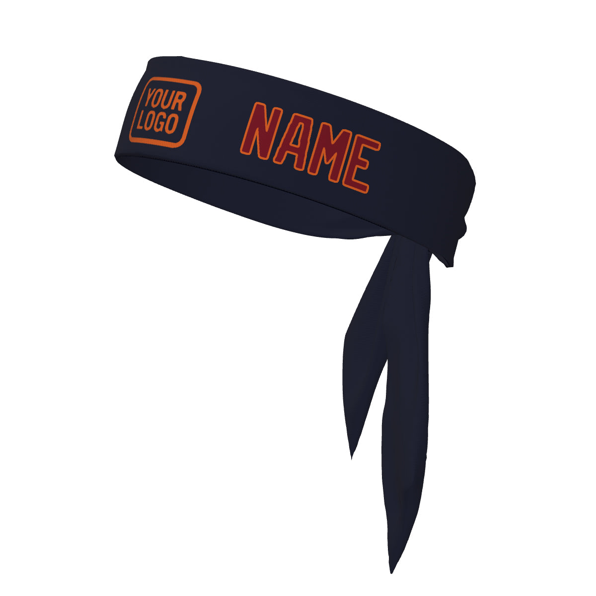 Custom Navy Crimson Red Headband