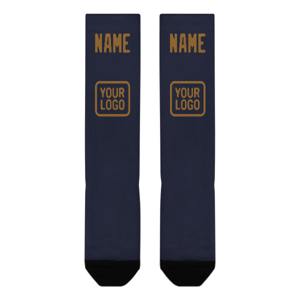 Custom Navy Khaki Knee-High Sock