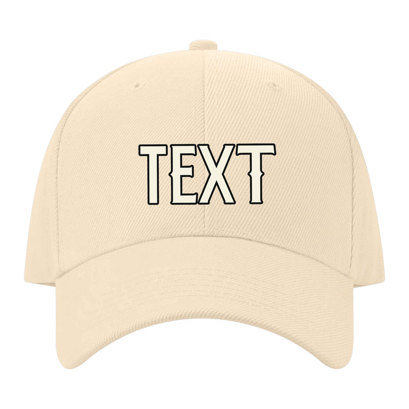 Custom Pale Peach Light Purple Hat 11B21703