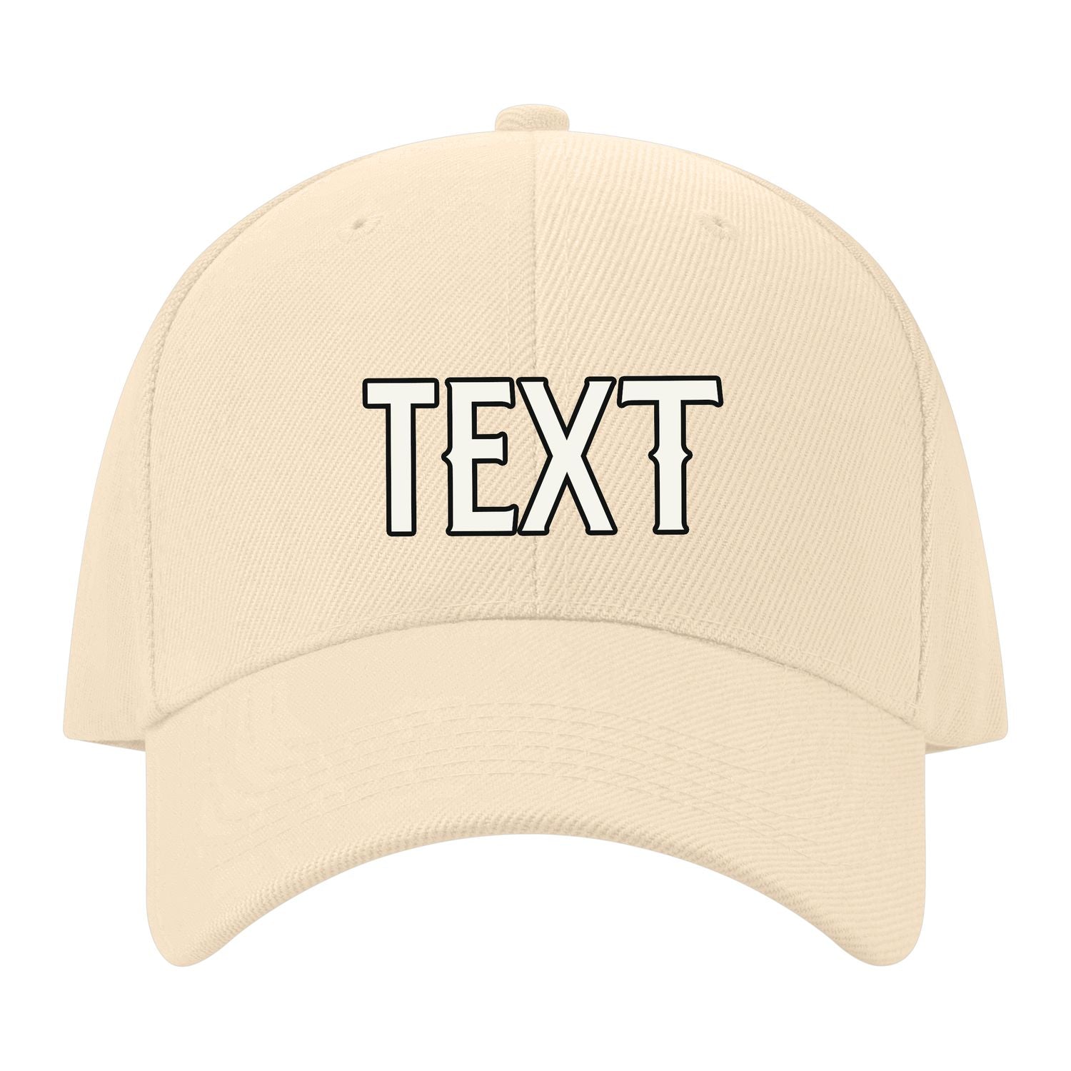Custom Pale Peach Pale Ice Blue Hat 11B21718