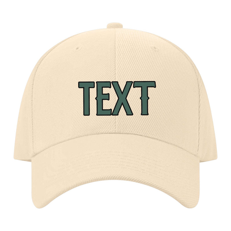 Custom Pale Peach Slate Gray Hat 11B21727