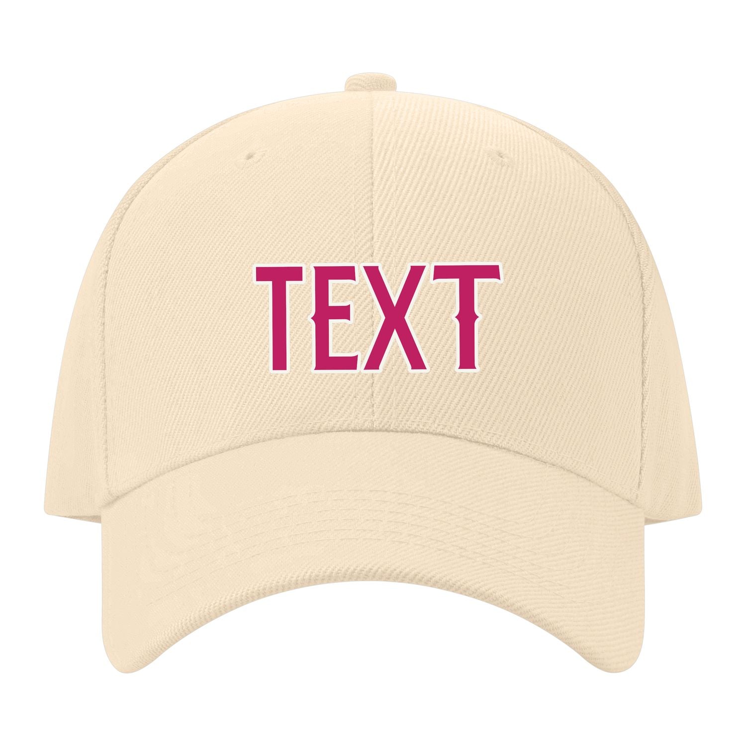 Custom Pale Peach Light Pink Hat 11B21813