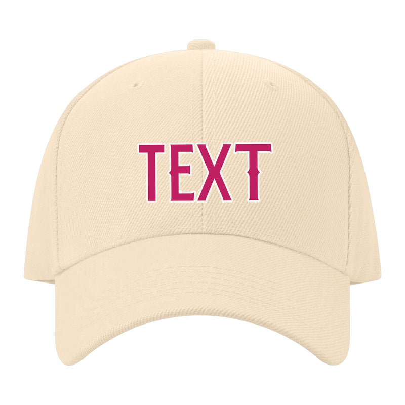 Custom Pale Peach Light Pink Hat 11B21813