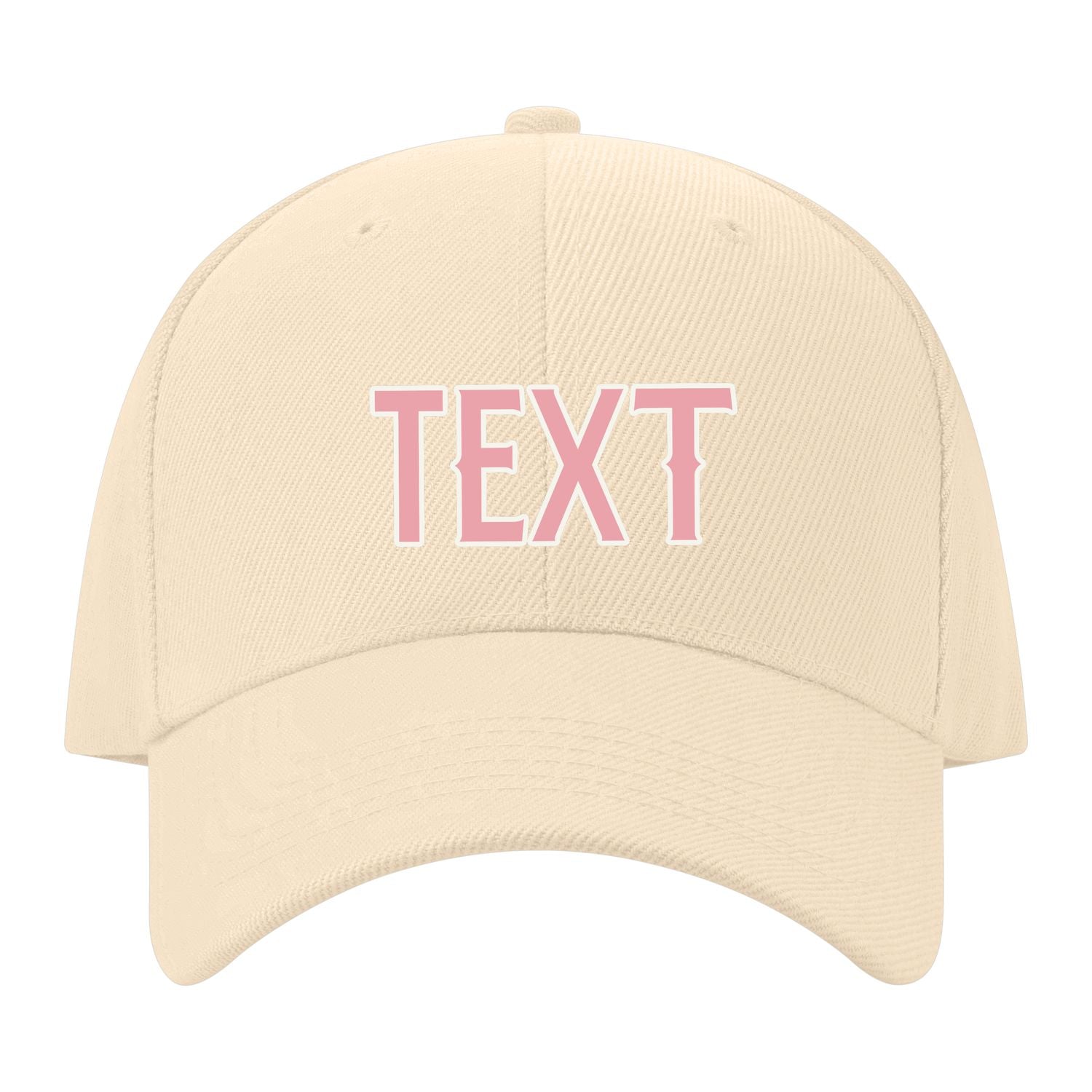 Custom Pale Peach Light Emerald Green Hat 11B21821