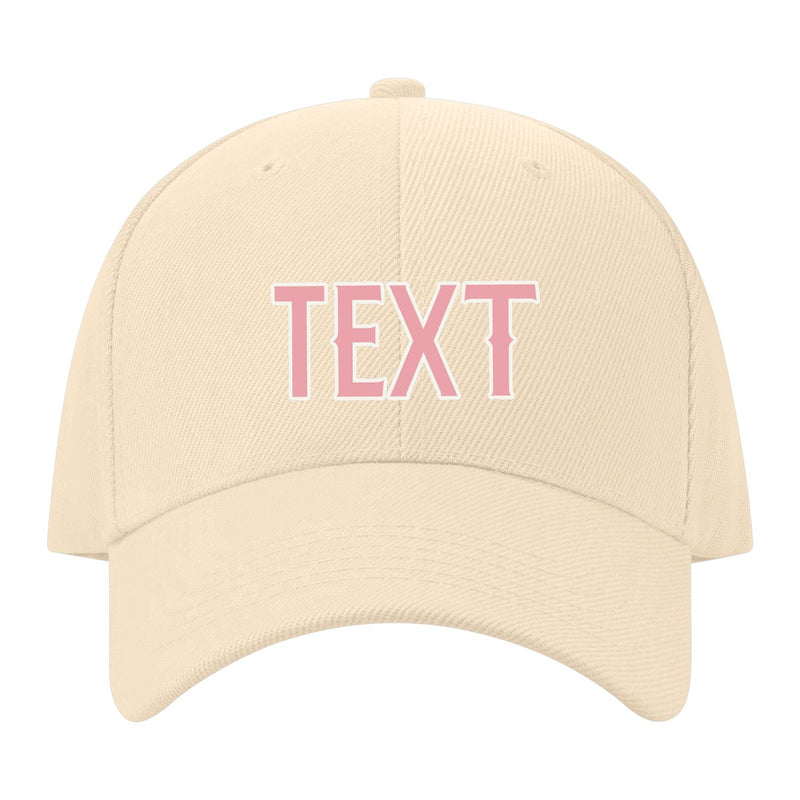 Custom Pale Peach Light Emerald Green Hat 11B21821