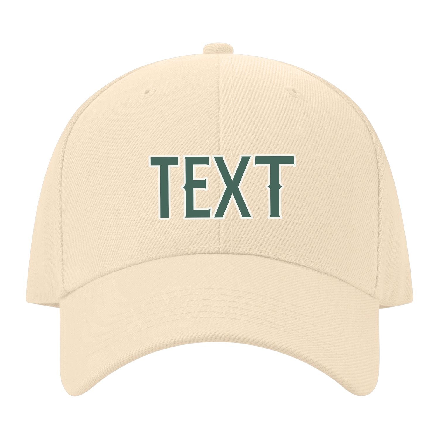Custom Pale Peach Slate Gray Hat 11B21827