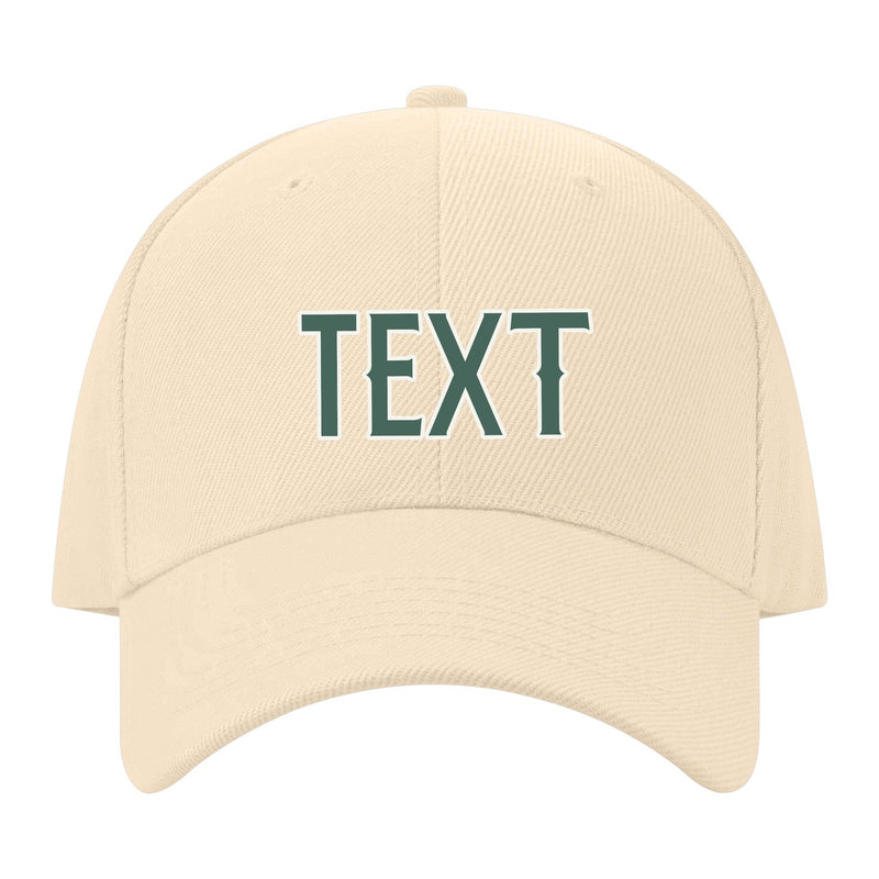 Custom Pale Peach Slate Gray Hat 11B21827