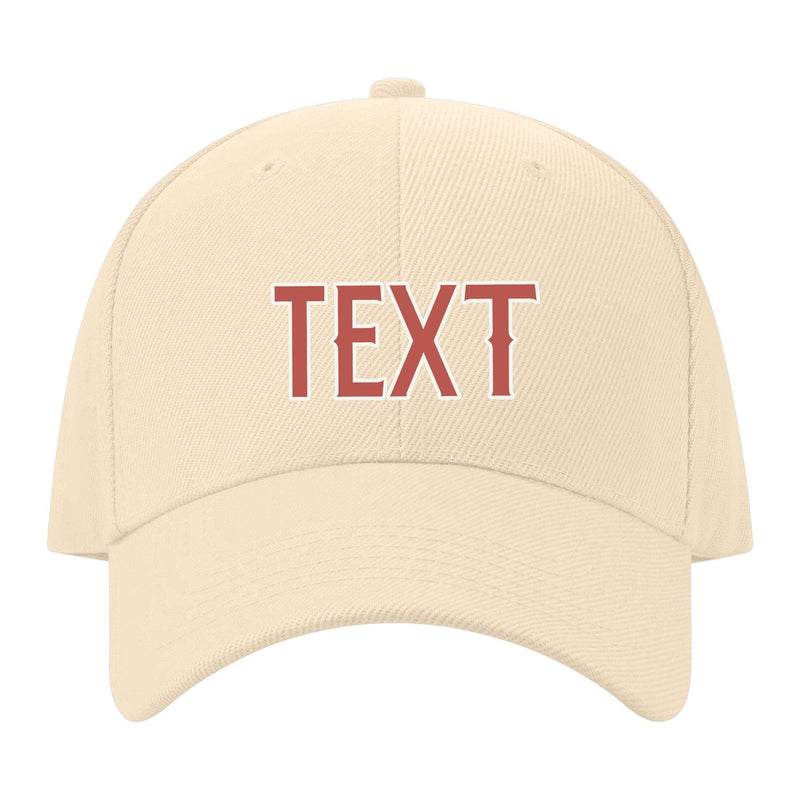 Custom Pale Peach Emerald Green Hat 11B21829