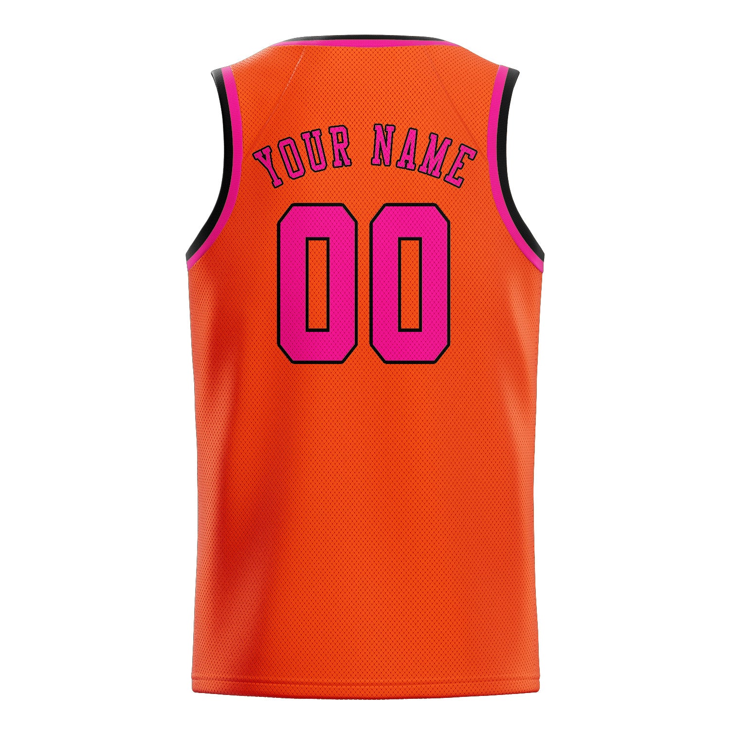 Custom Orange Red Pink Basketball Jersey