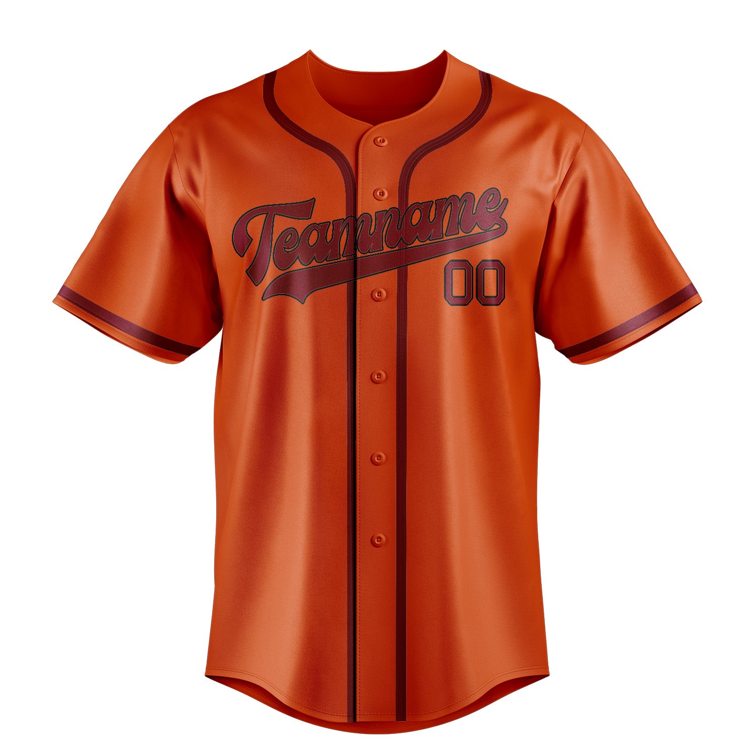 Custom Orange Red Crimson Red Baseball Jersey