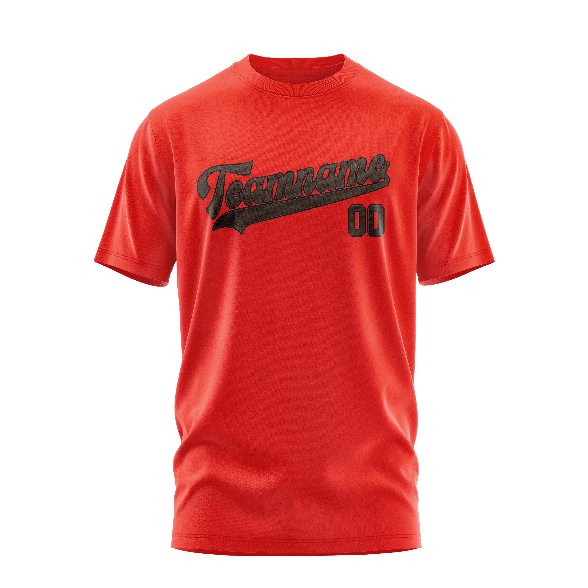 Custom Orange Red Brown T-Shirt