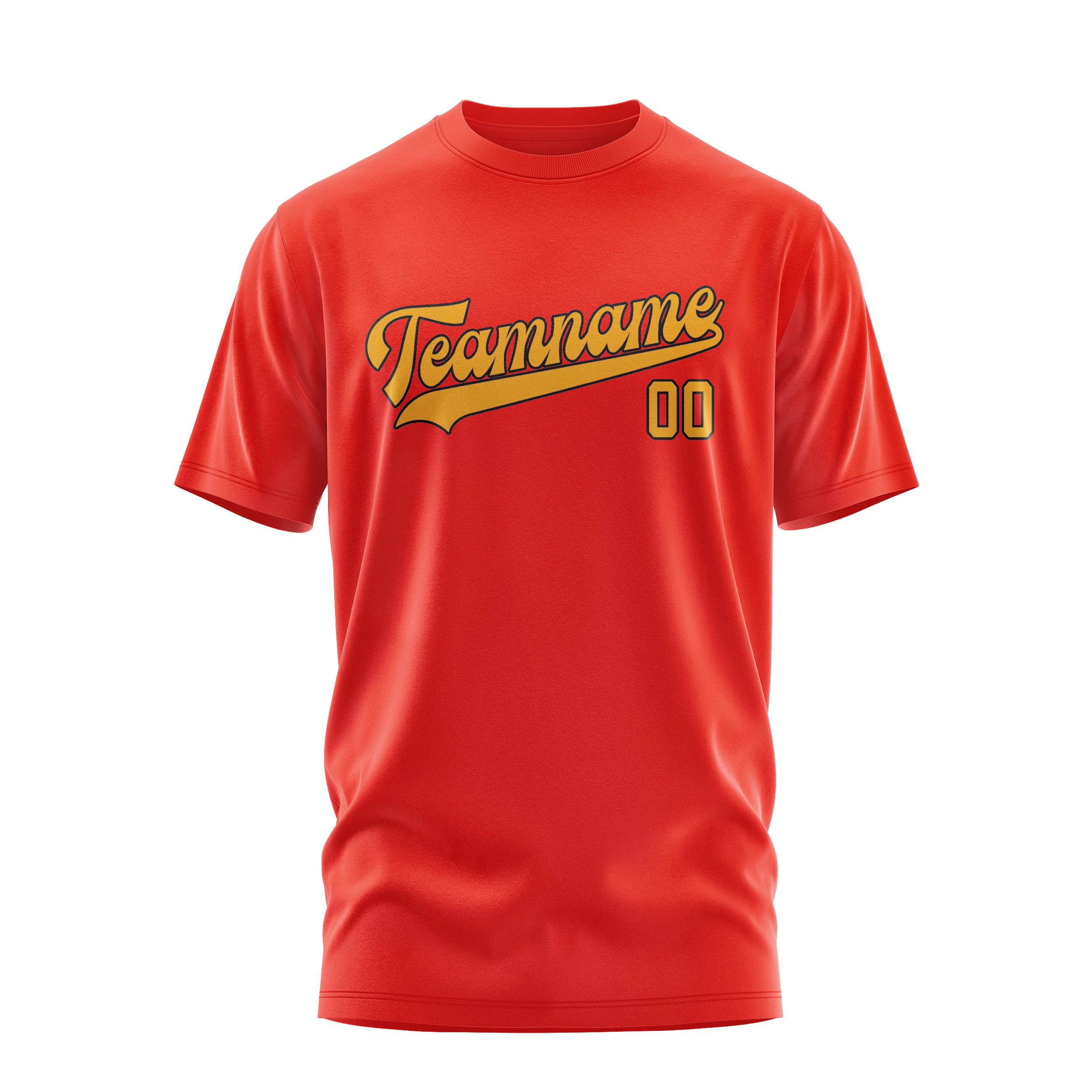 Custom Orange Red Yellow T-Shirt