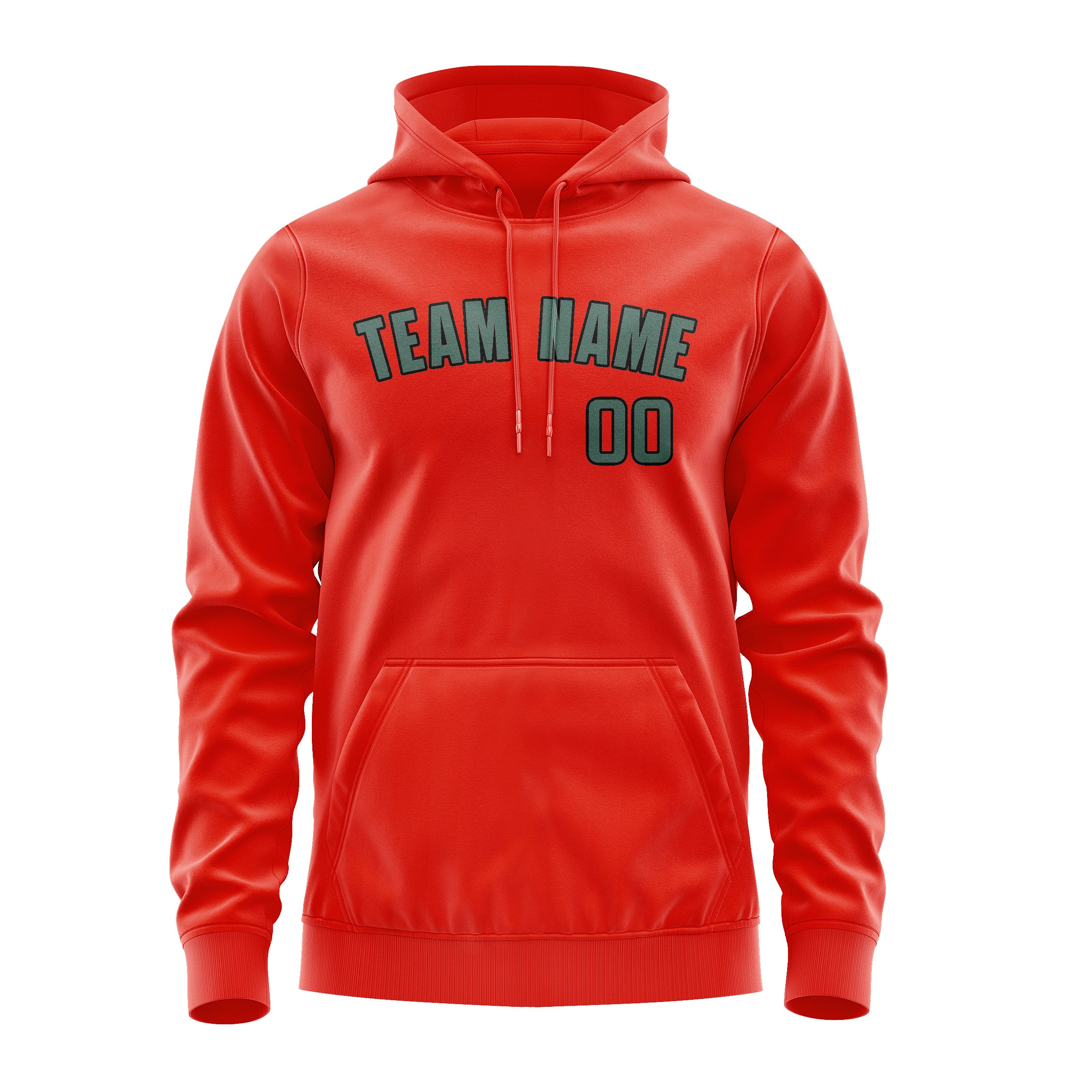 Custom Orange Red Blue Green Hoodie
