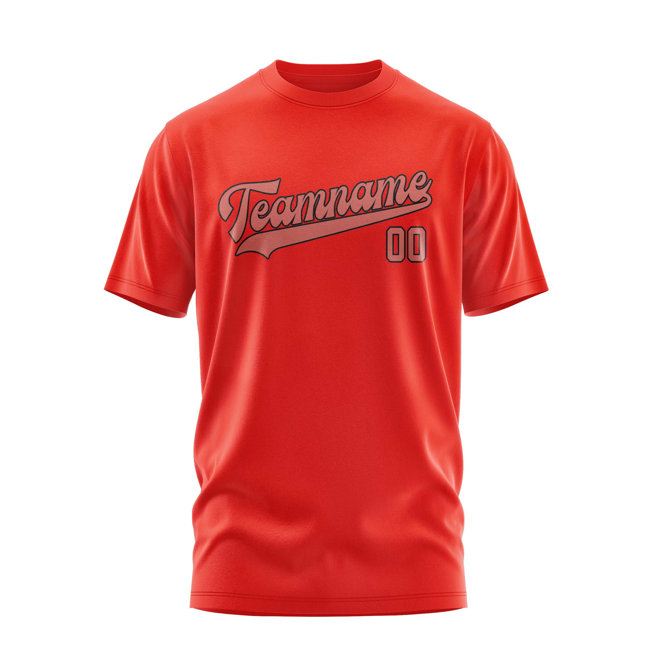 Custom Orange Red Copper Rose T-Shirt