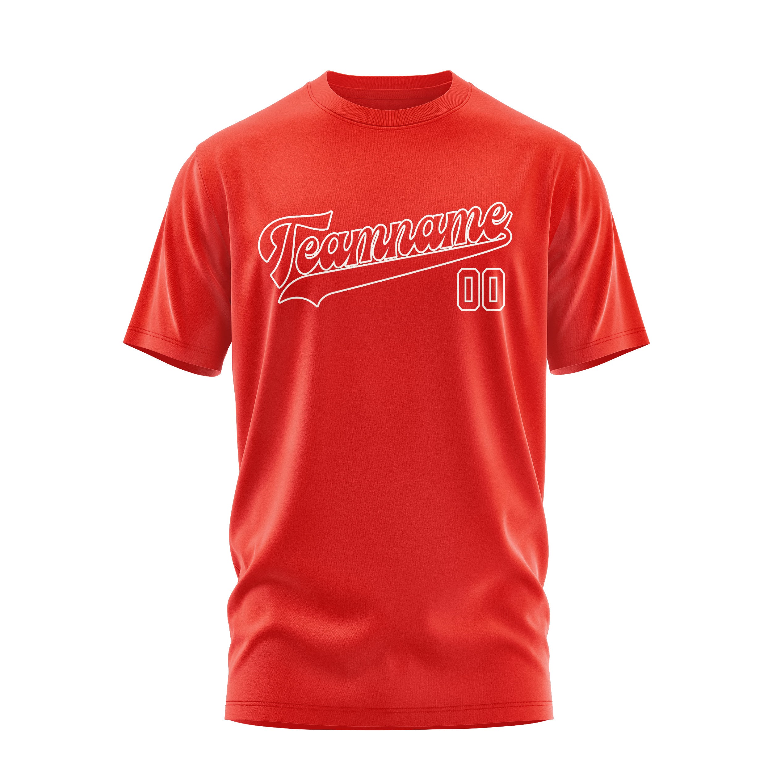 Custom Orange Red Orange Red T-Shirt