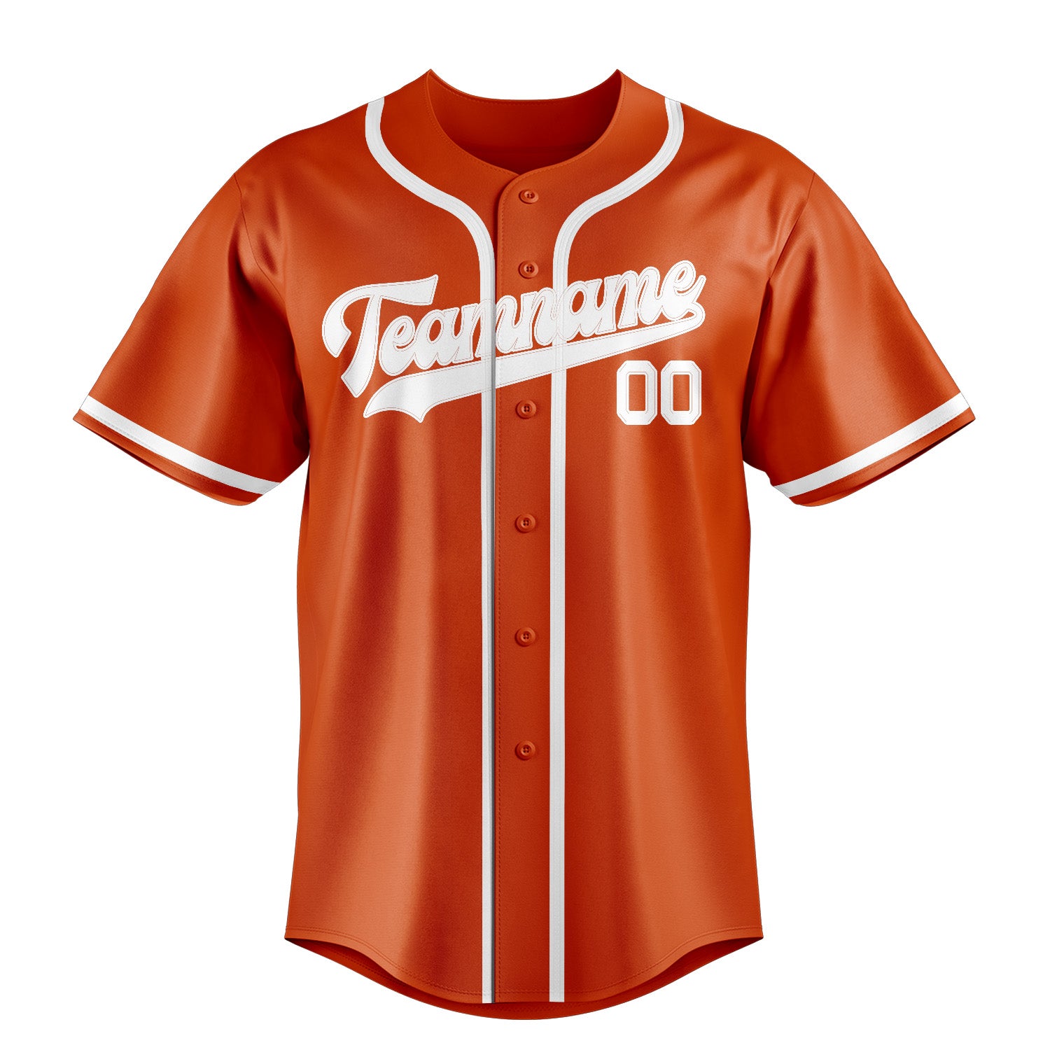 Custom Orange Red White Baseball Jersey