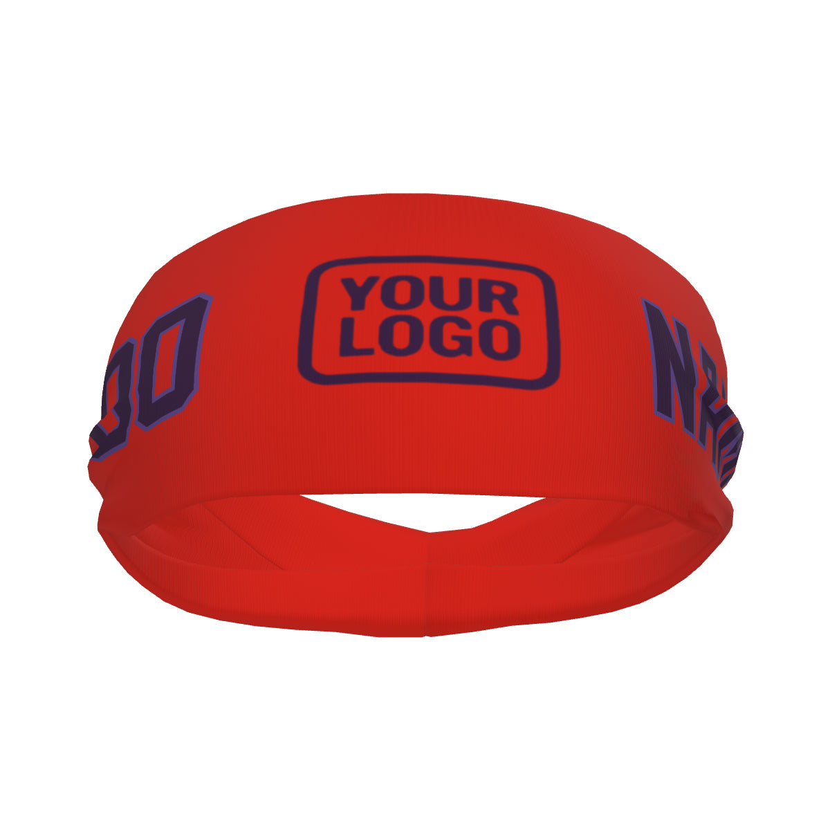 Custom Orange Red Purple Sports headband