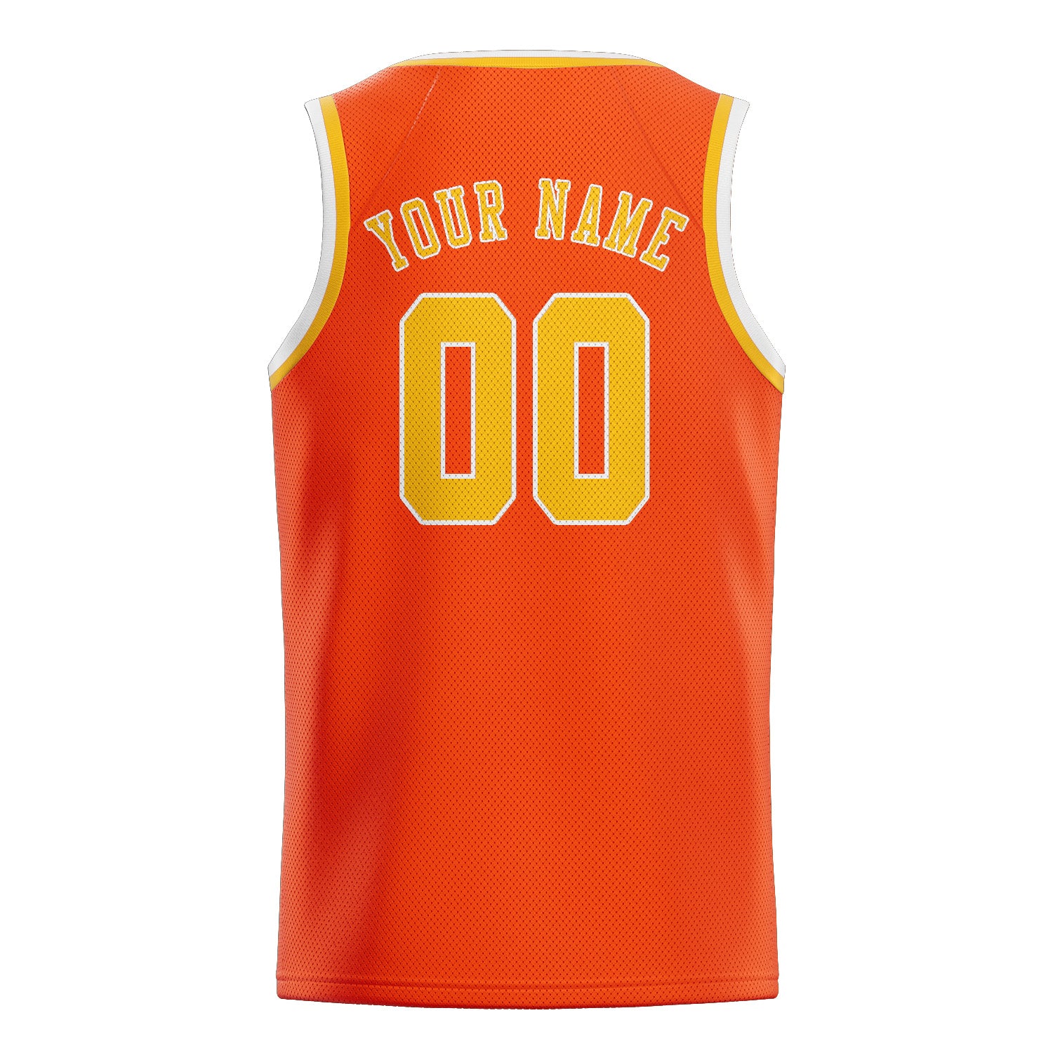 Custom Orange Red Gold Basketball Jersey