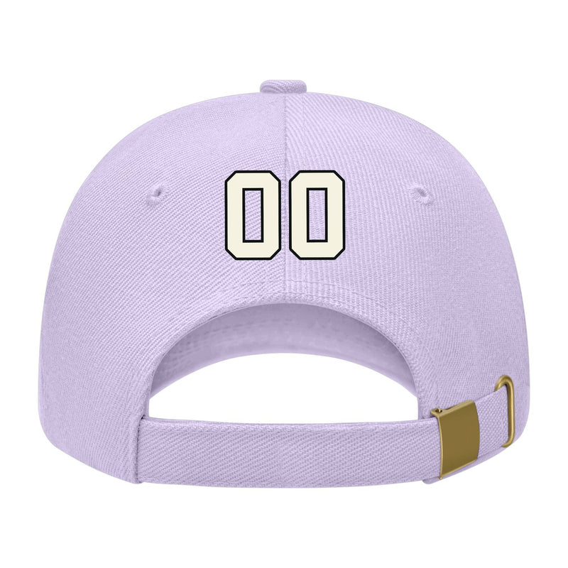 Custom Lavender Gray Light Purple Hat 12B21703