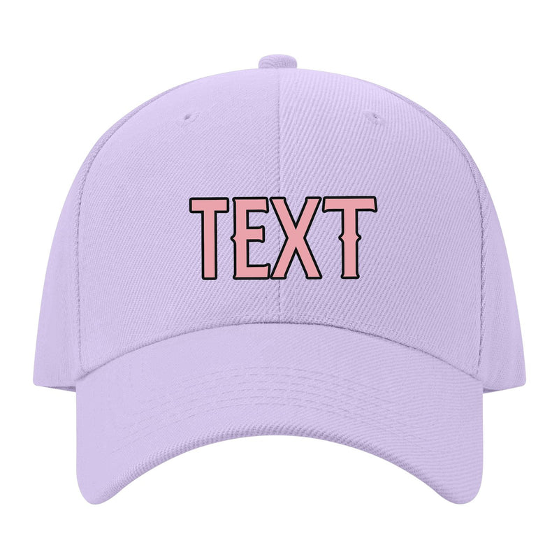 Custom Lavender Gray Light Emerald Green Hat 12B21721