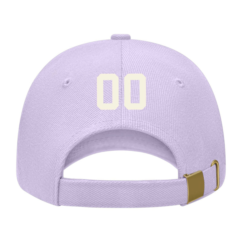 Custom Lavender Gray Light Purple Hat 12B21803