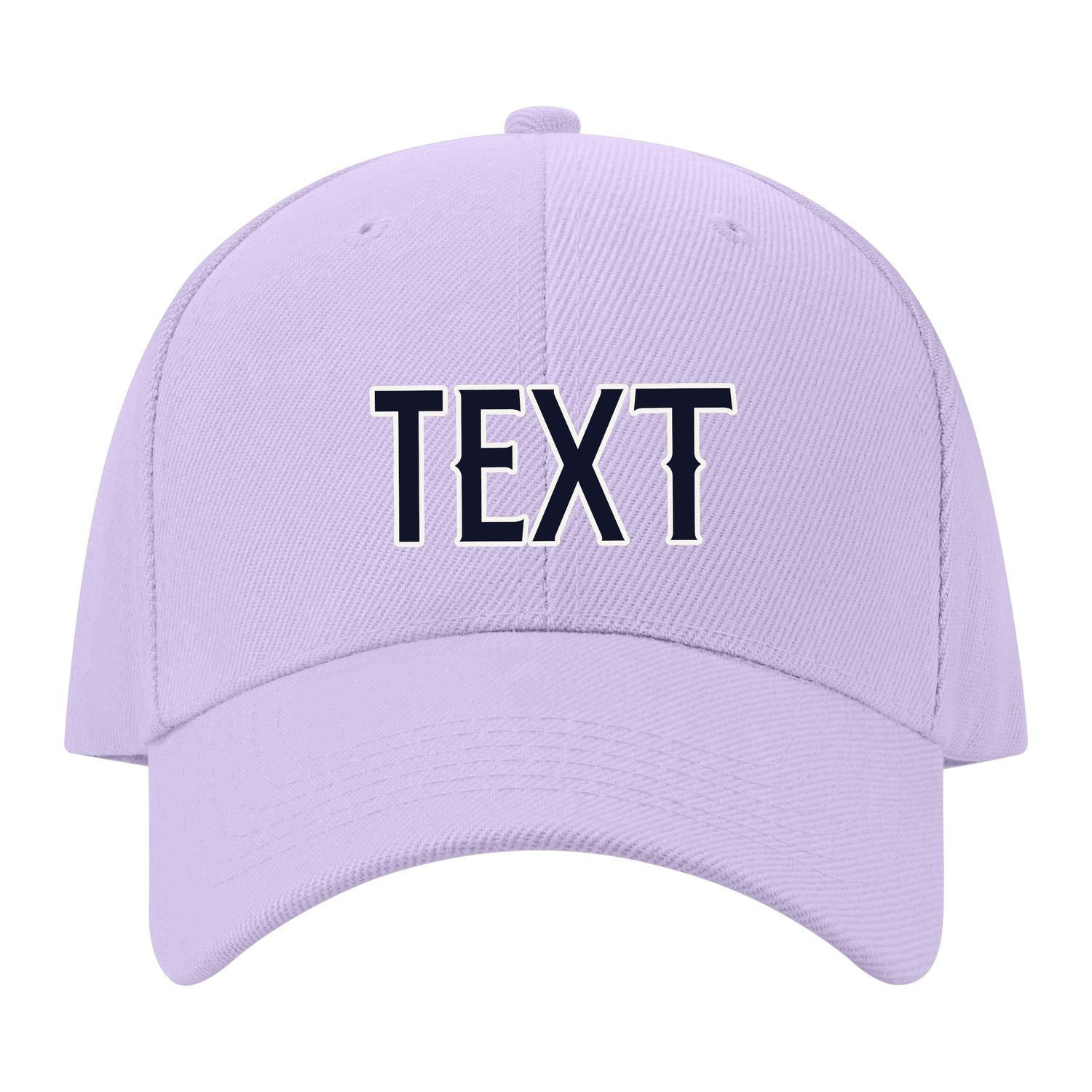 Custom Lavender Gray Pale Peach Hat 12B21811