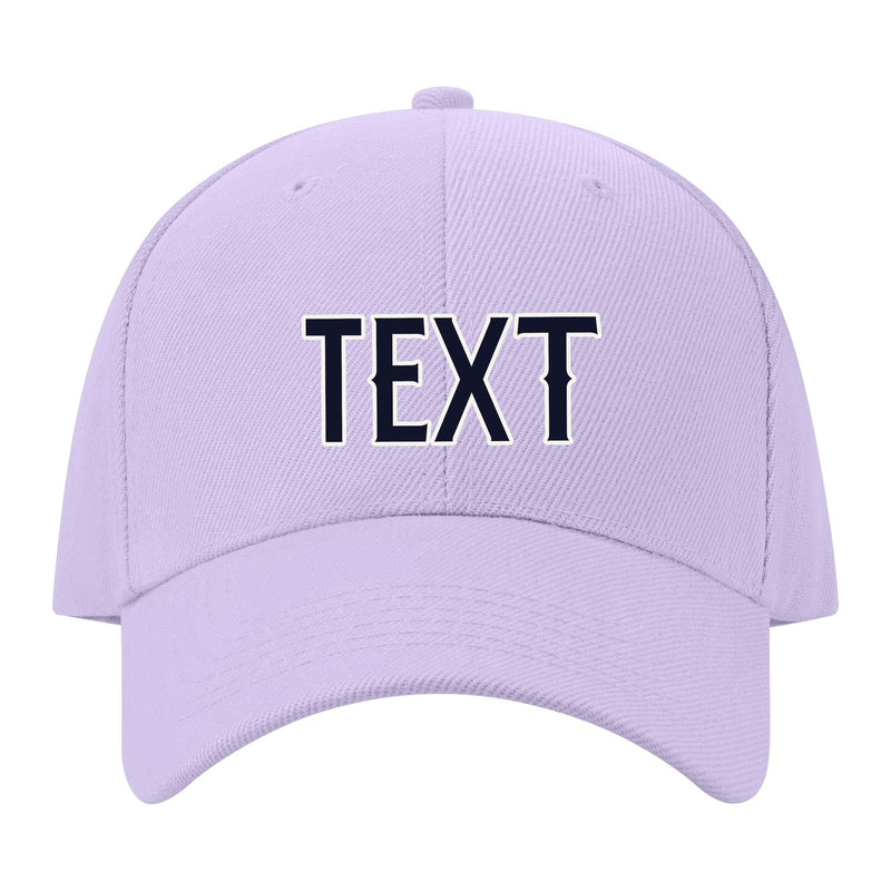 Custom Lavender Gray Pale Peach Hat 12B21811
