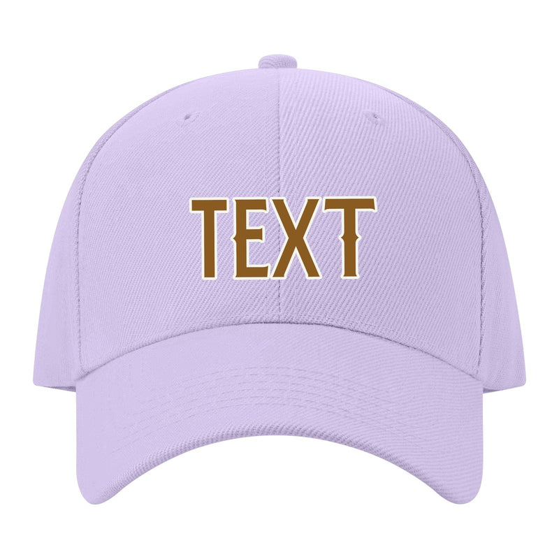 Custom Lavender Gray Dark Green Hat 12B21822