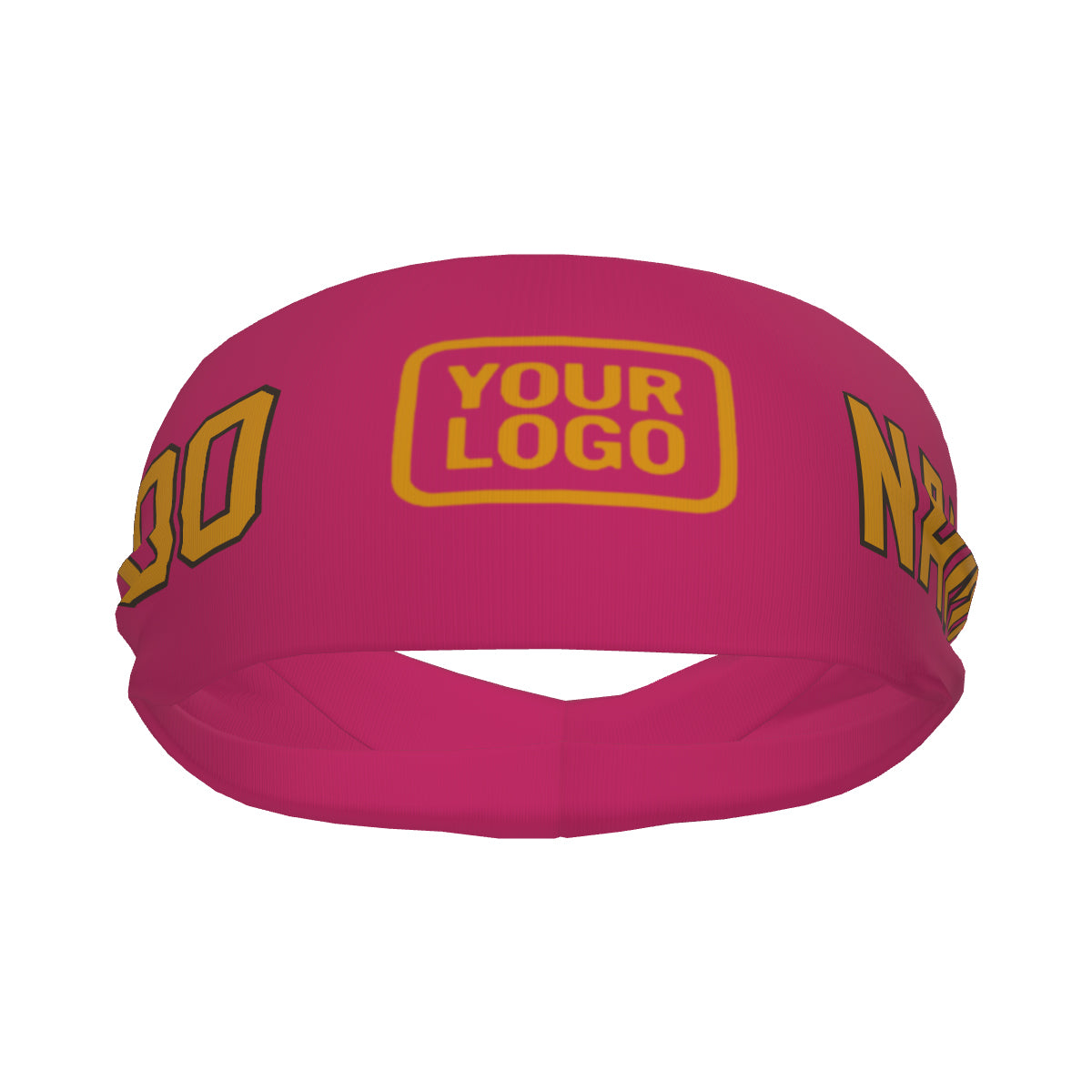 Custom Pink Yellow Sports headband