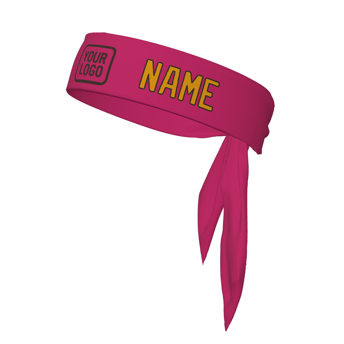 Custom Pink Yellow Headband