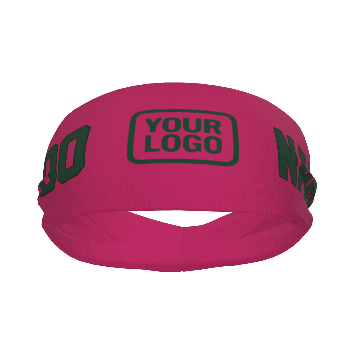 Custom Pink Green Sports headband