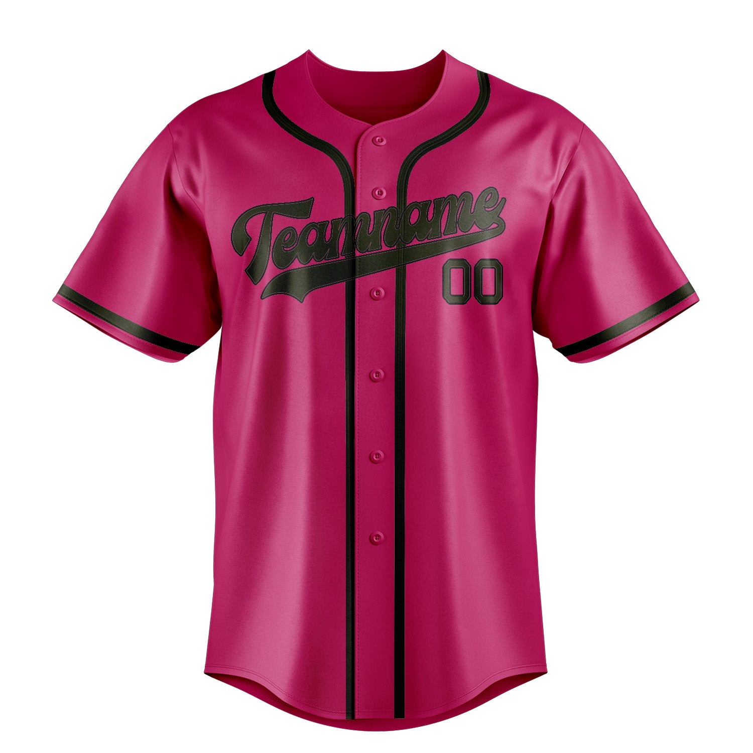 Custom Pink Olive Baseball Jersey