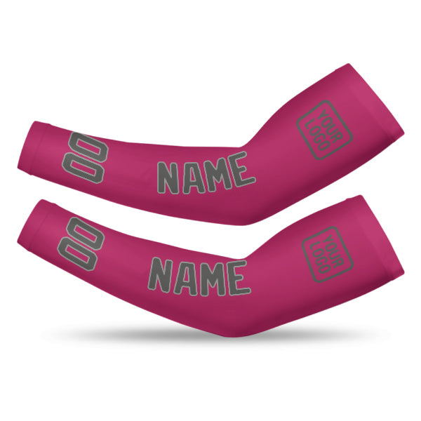 Custom Pink Dark Grey Arm Sleeve