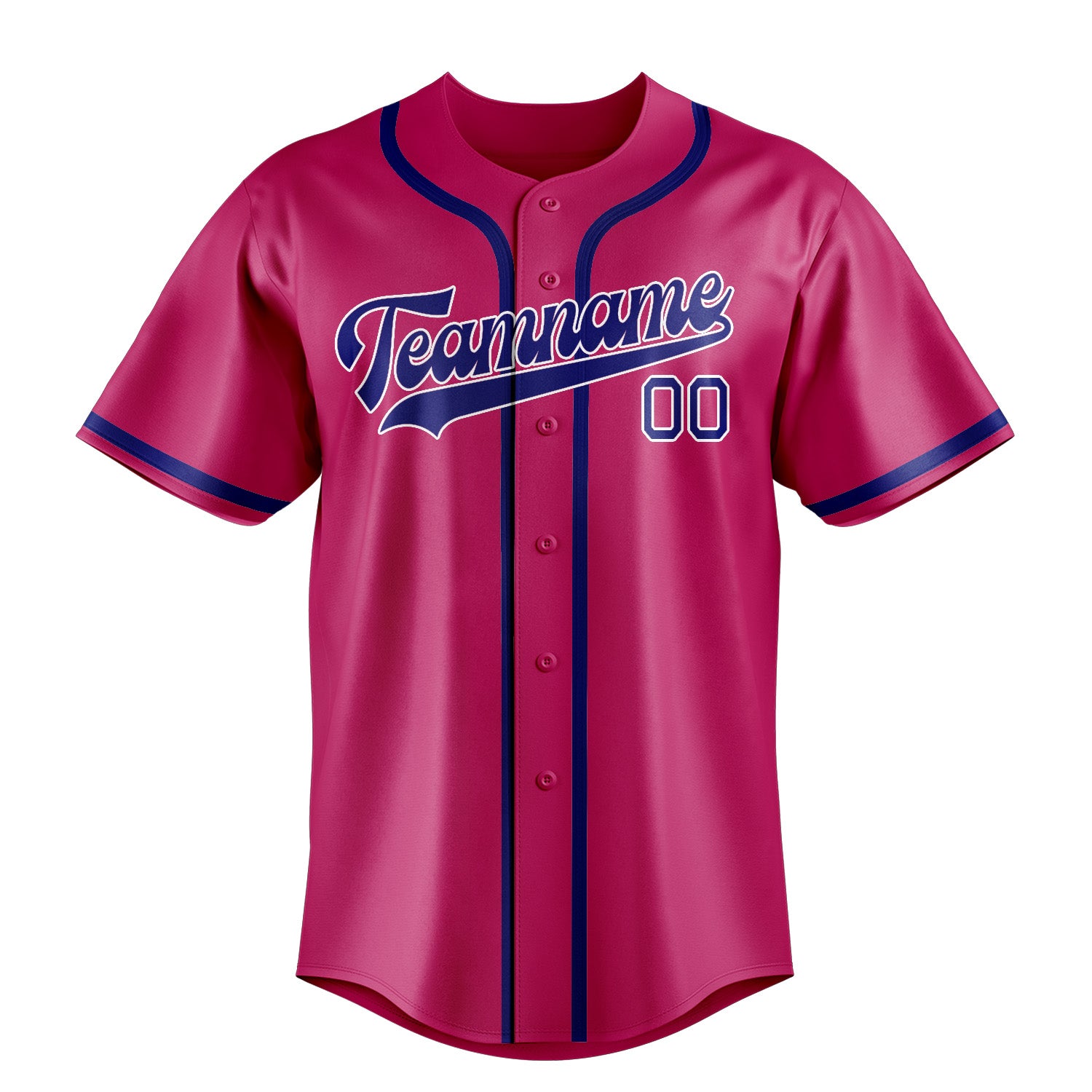 Custom Pink Sky Blue Baseball Jersey