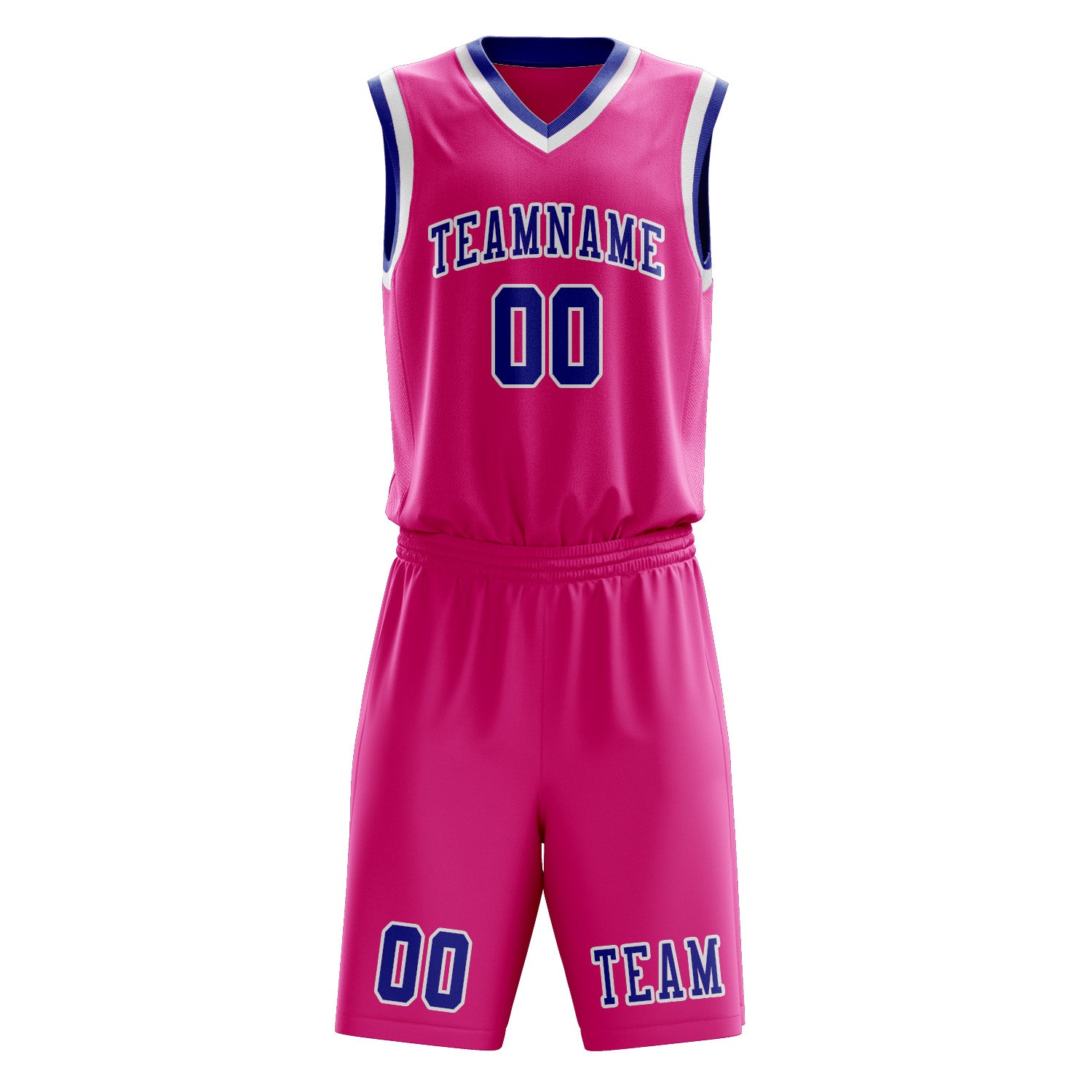 Custom Pink Sky Blue Basketball Set