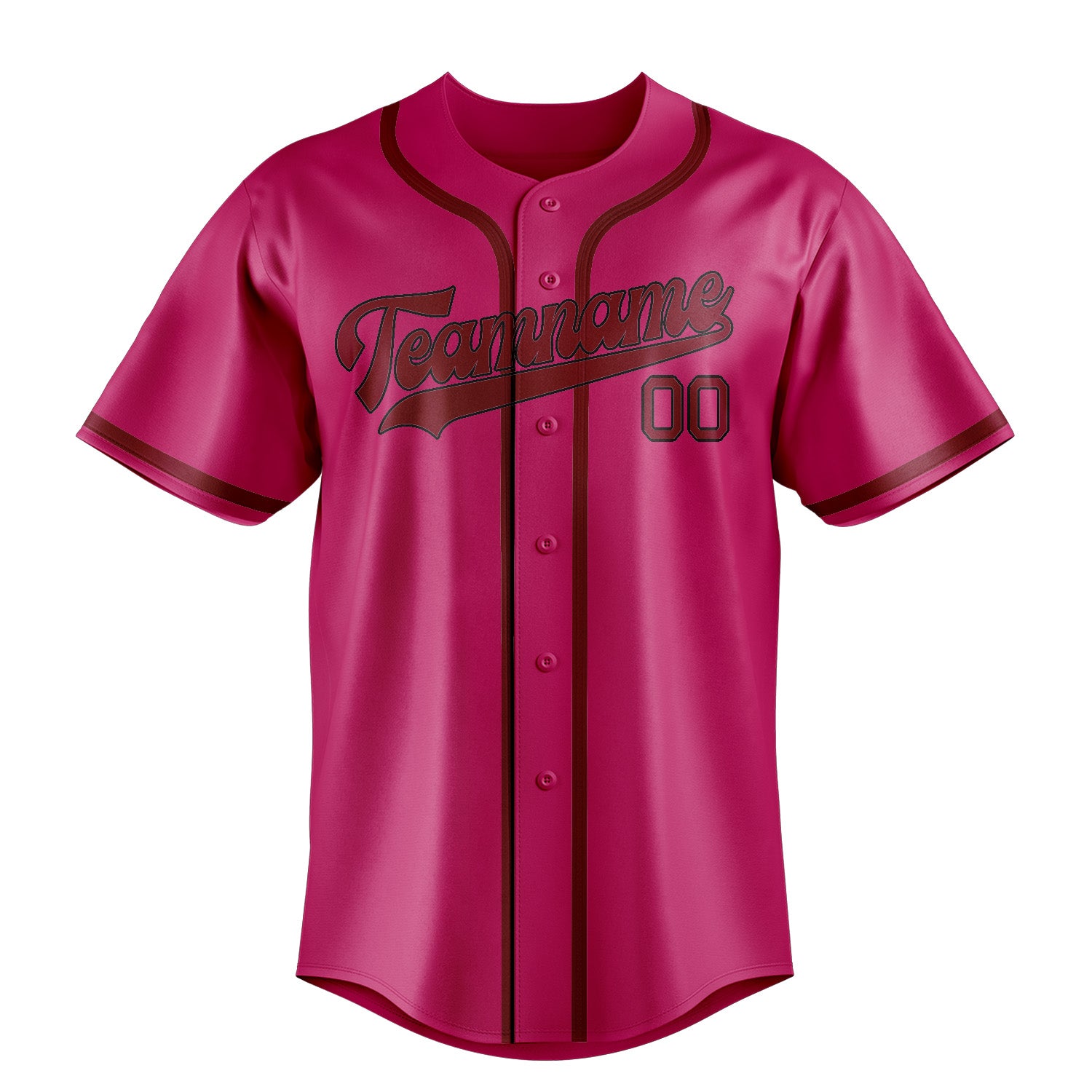 Custom Pink Crimson Red Baseball Jersey