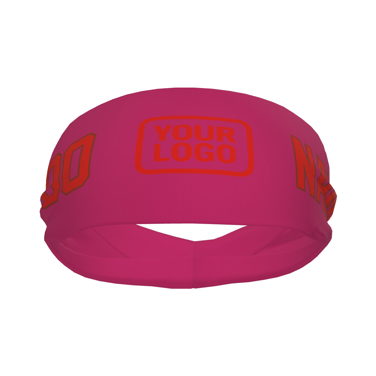 Custom Pink Orange Red Sports headband