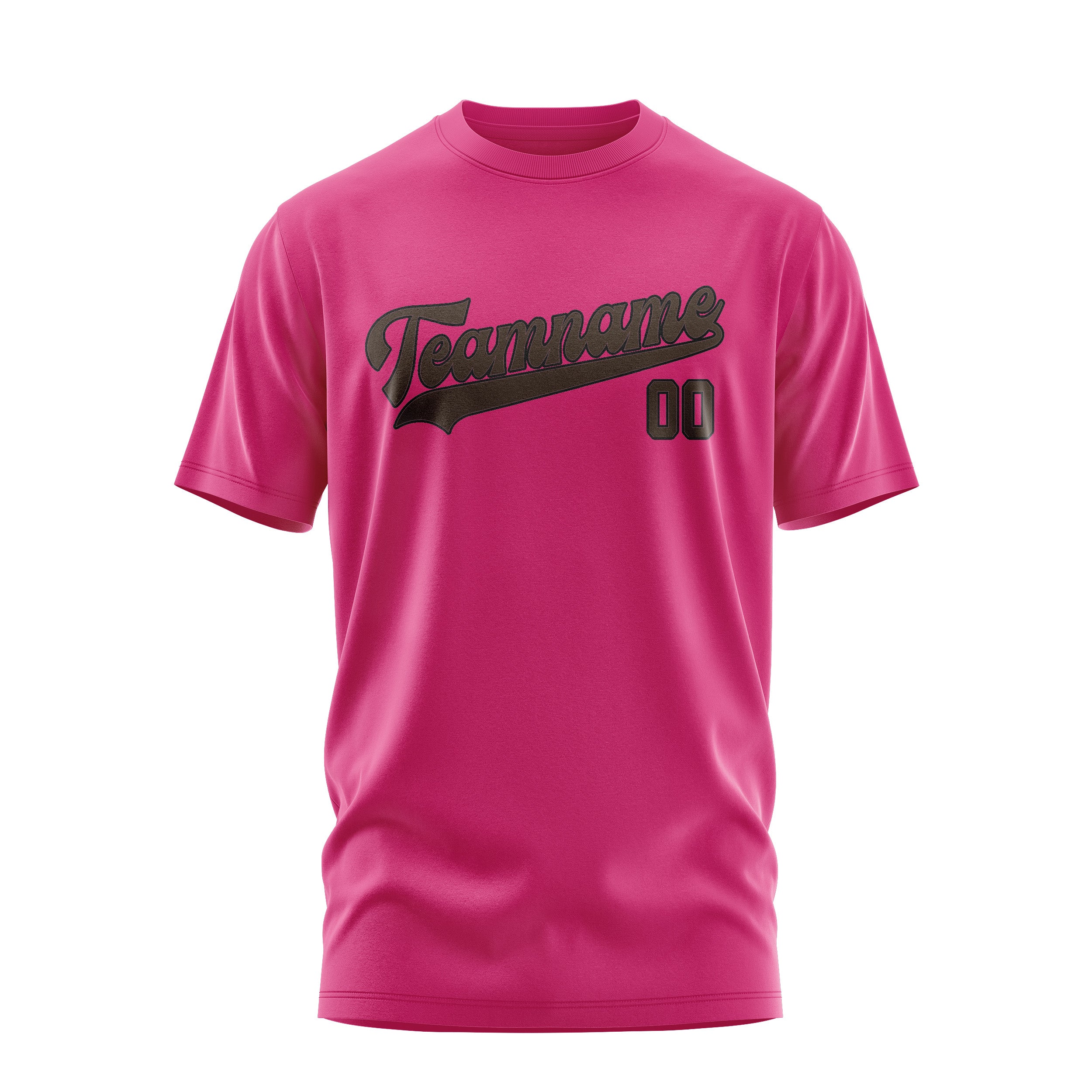 Custom Pink Brown T-Shirt