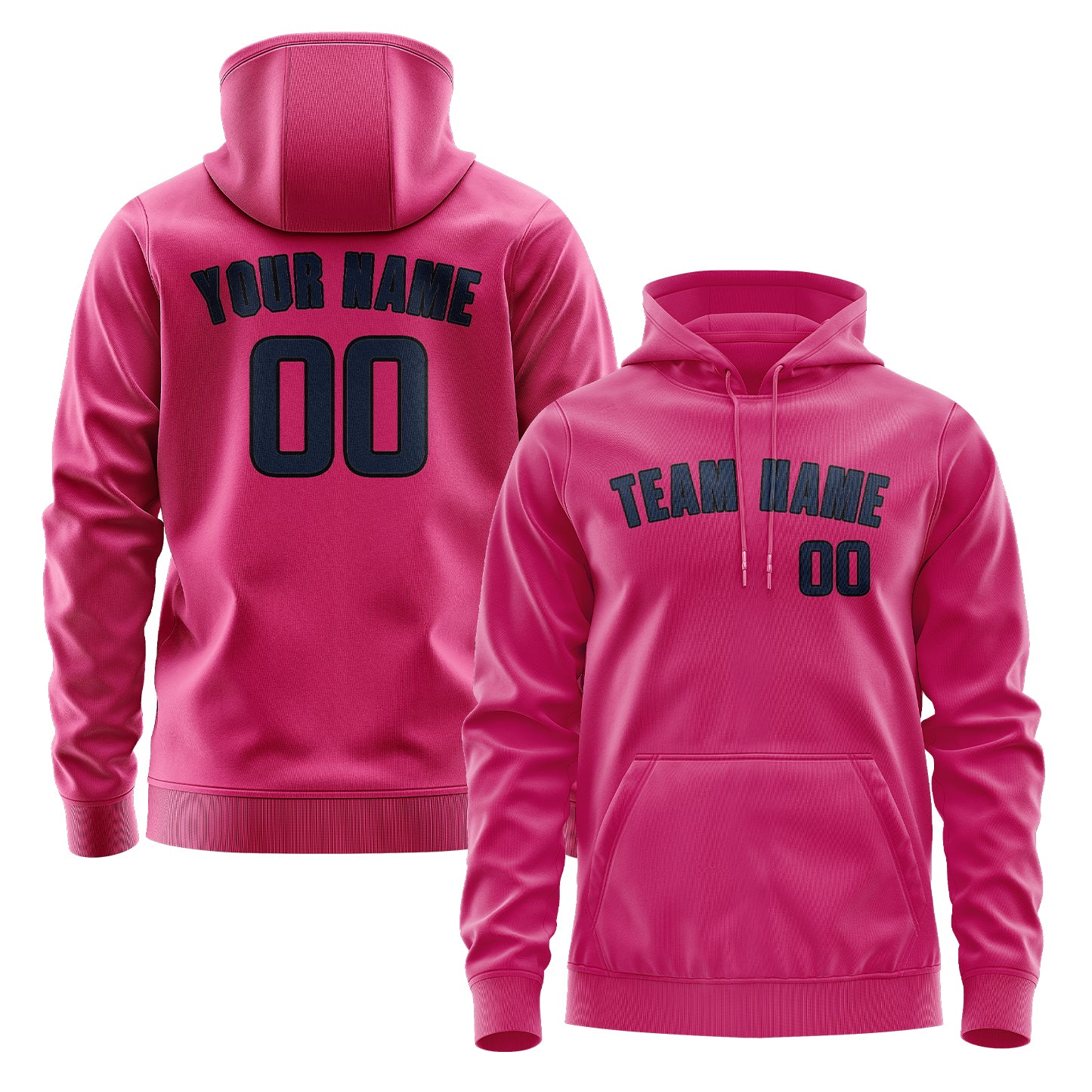 Custom Pink Blue Hoodie