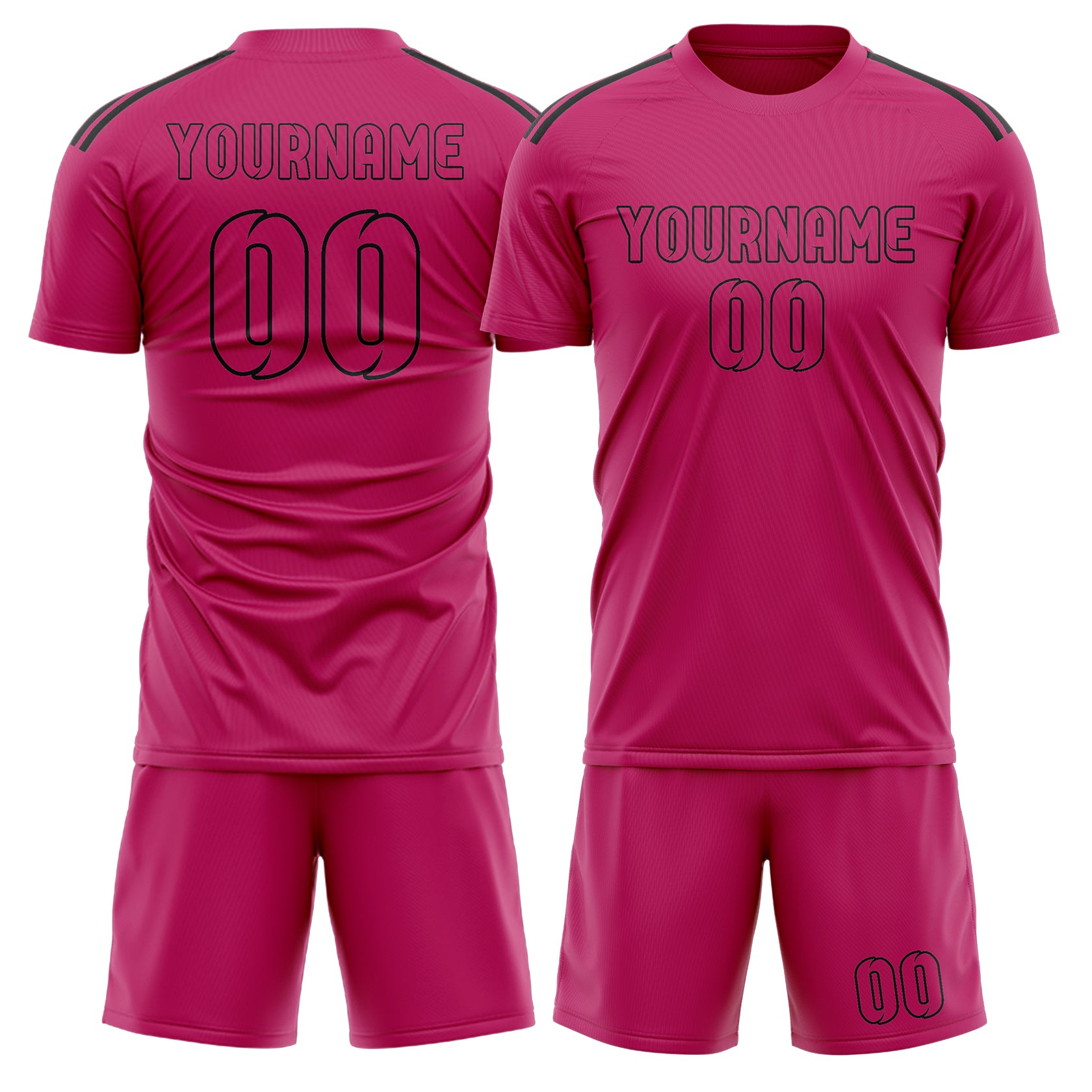 Custom Pink Pink Soccer Set